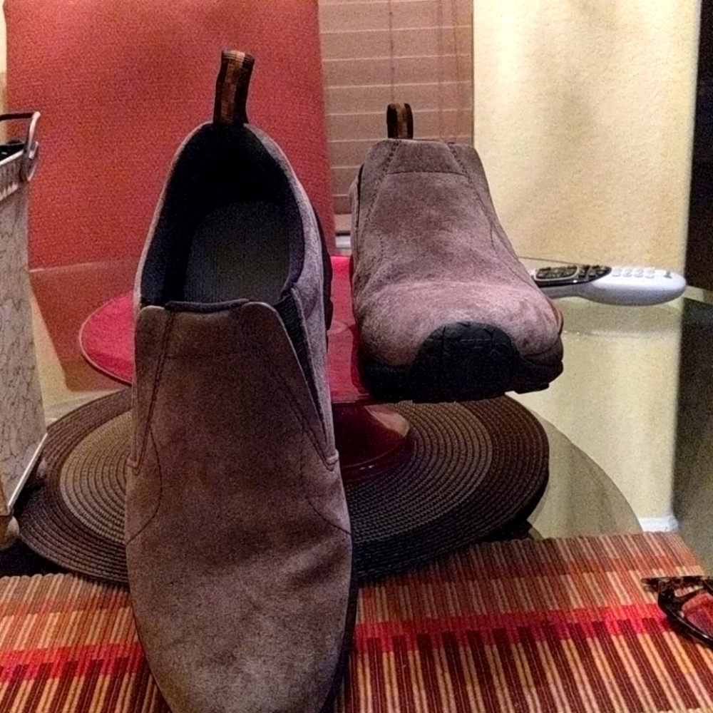 Merrell Jungle Mucasin wide width.